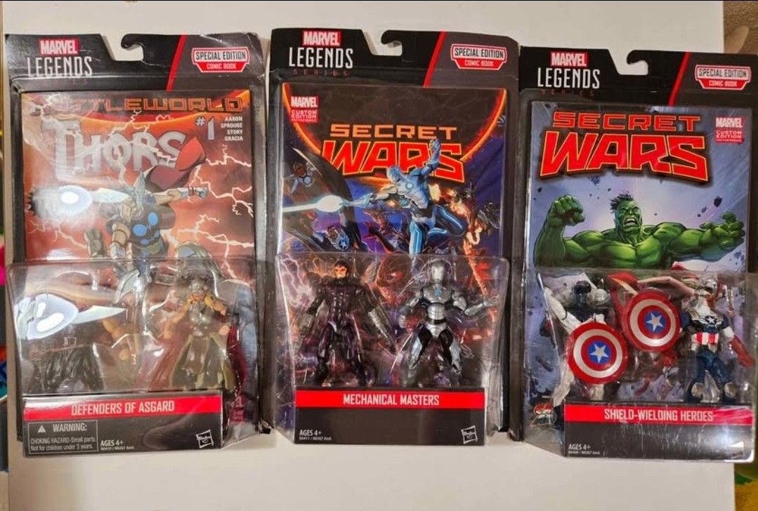 2015 Marvel Legends Series 2 Pack Figures with Comic Books