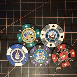 US Armed Forces Poker Set