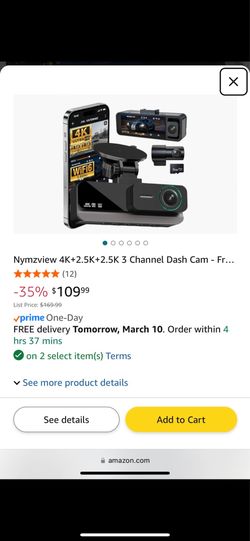 New 4k - 3 camera Dash Cam