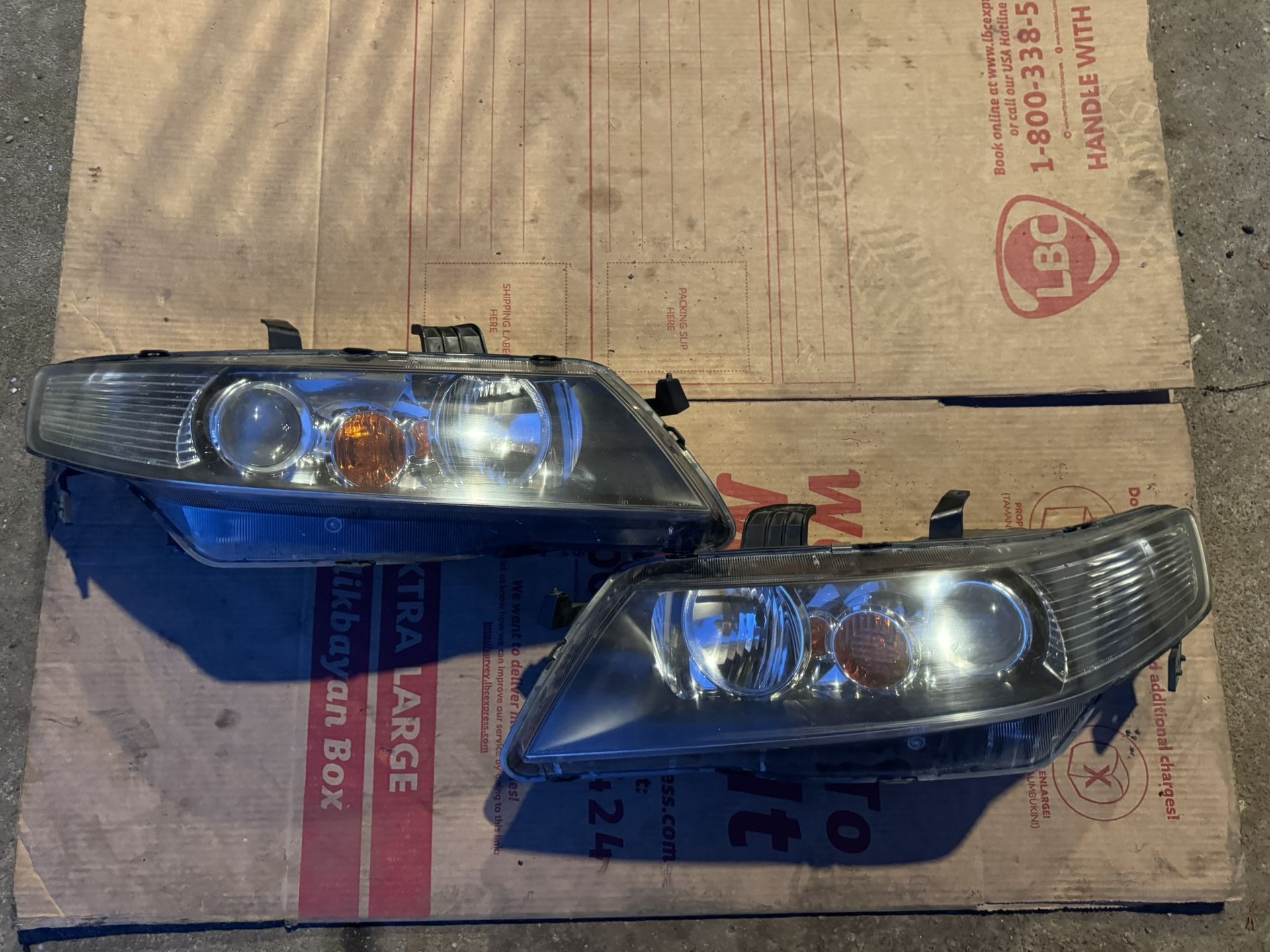 OEM 04-08 Acura TSX CL7 Euro R headlights 