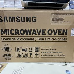 Samsung 2.1 cu. ft. Over-the-Range Microwave with Wi-Fi.  Model Number: ME21DG6300SR.