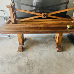 Table And 55in LG TV