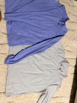 Girls Two Athletic Quarter-Zip Pullover Shirts XL (14-16)