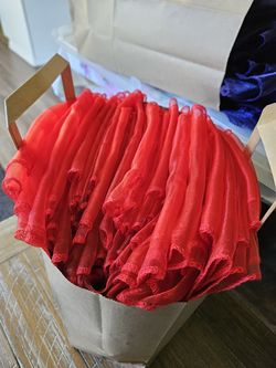 50 Red Chair Sashes $0.50 each