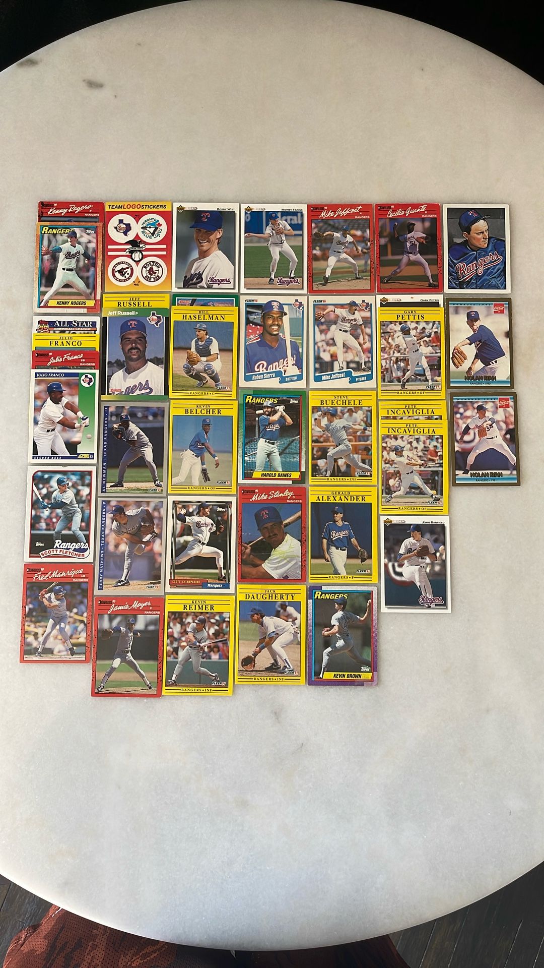 Texas Rangers Baseball Cards