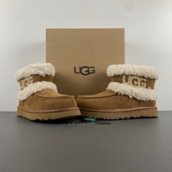 UGG Women's Ultra Mini Fluff Boots - Chestnut Suede
