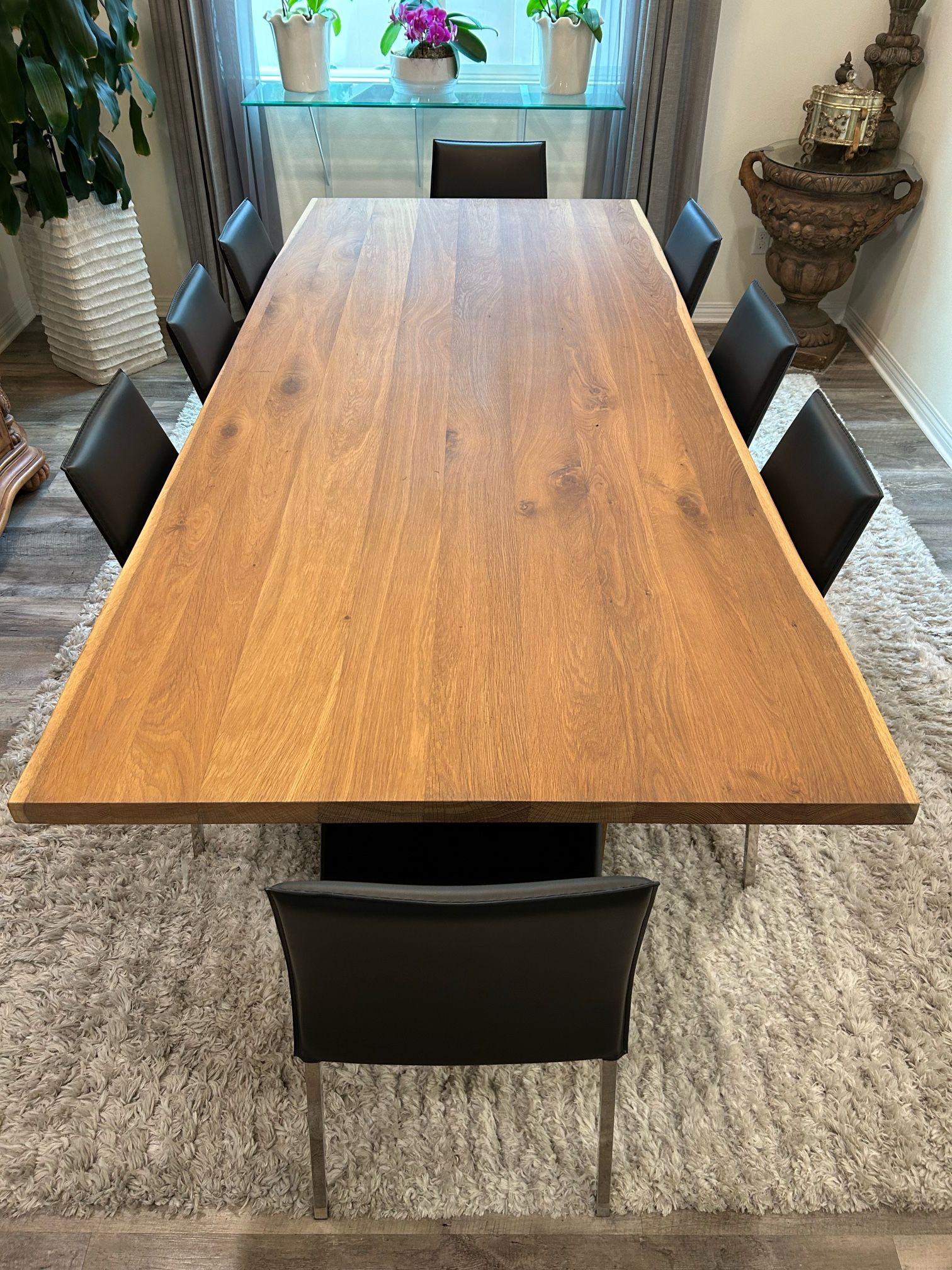 Crate And Barrel 99 Inch Modern Live Edge Table