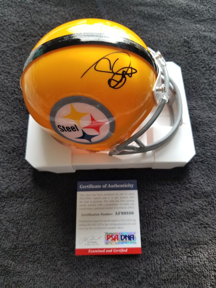 Snoop Dogg Signed NFL Pittsburgh Steelers Mini Helmet w PSA/DNA COA Rap Hip Hop