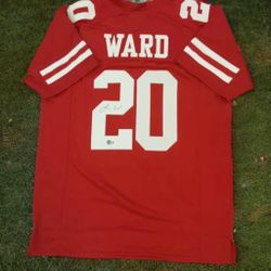 Jimme Ward Authentic Autographed Custom 49ers Jersey (