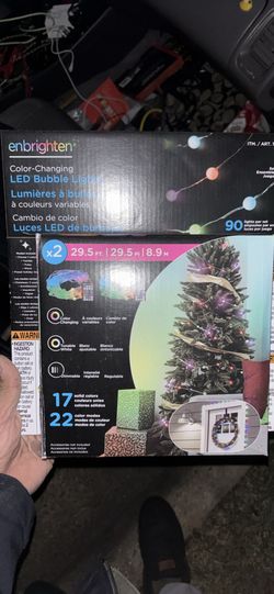Sealed Brand New Box of Enbrighten Color-Changing LED Bubble Lights