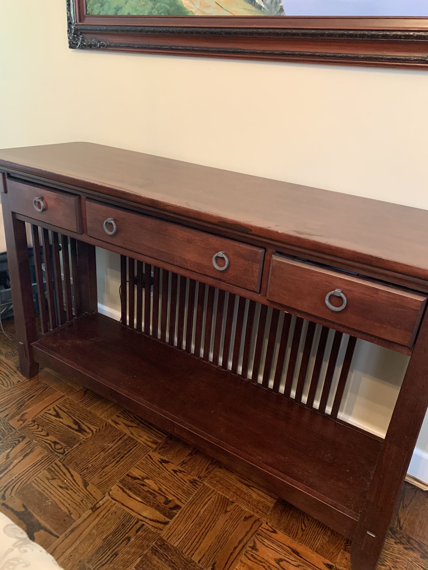 Console/Entry table with drawers
