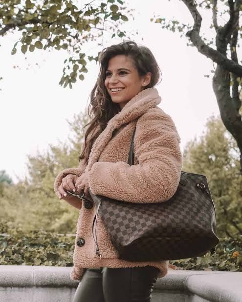 Brown Tote Bag Medium Size With Inside Pouch 