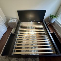 Queen Bed Frame + Drawers (Excellent Condition)