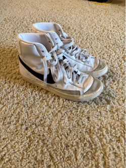 Nike White Black High-Top Sneakers MAKE OFFER