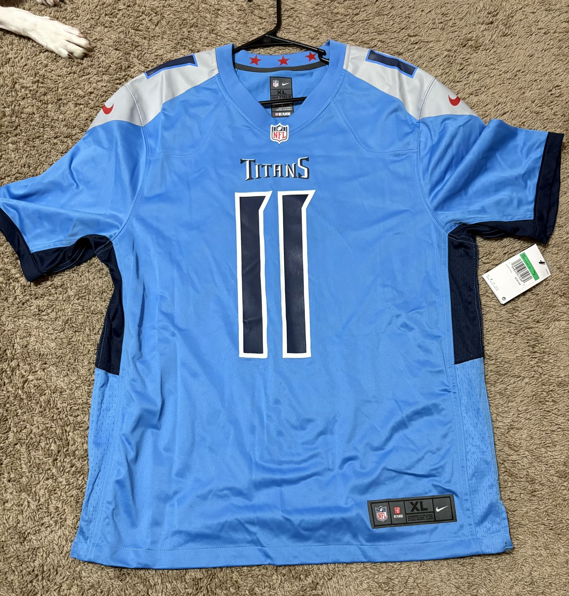Blue Nike Titans jersey