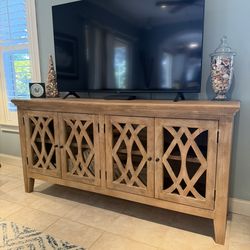 NEW Birch Lane Myles 80” Mango Wood Sideboard/TV Stand/Entertainment Center/Buffet