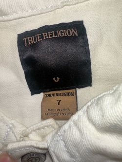 True Religion White Denim Jeans Size 7