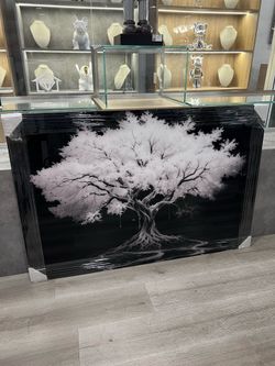 Cuadro árbol blanco y negro 60” x 40”🖼️