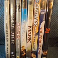 Lot Of 8, Action, DVDs,  Used.  $39.95, OBO. 