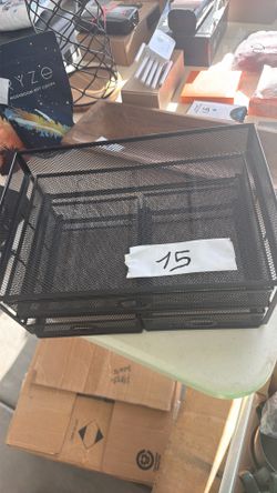 Metal Mesh Desk Organizer
