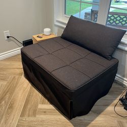 Brown Convertible Chair 
