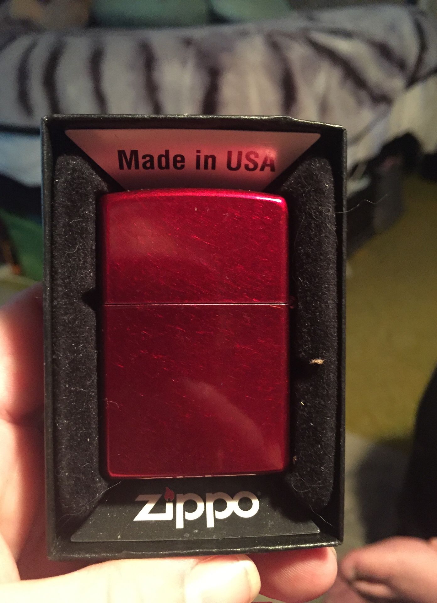 2 Zippo Lighters, red one is new