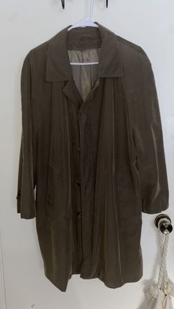brown trench coat