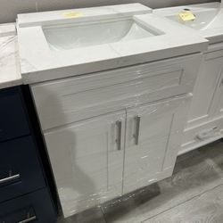 Bathroom vanity 24 inch white 