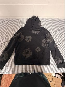 Large Black Denim Tears Hoodie