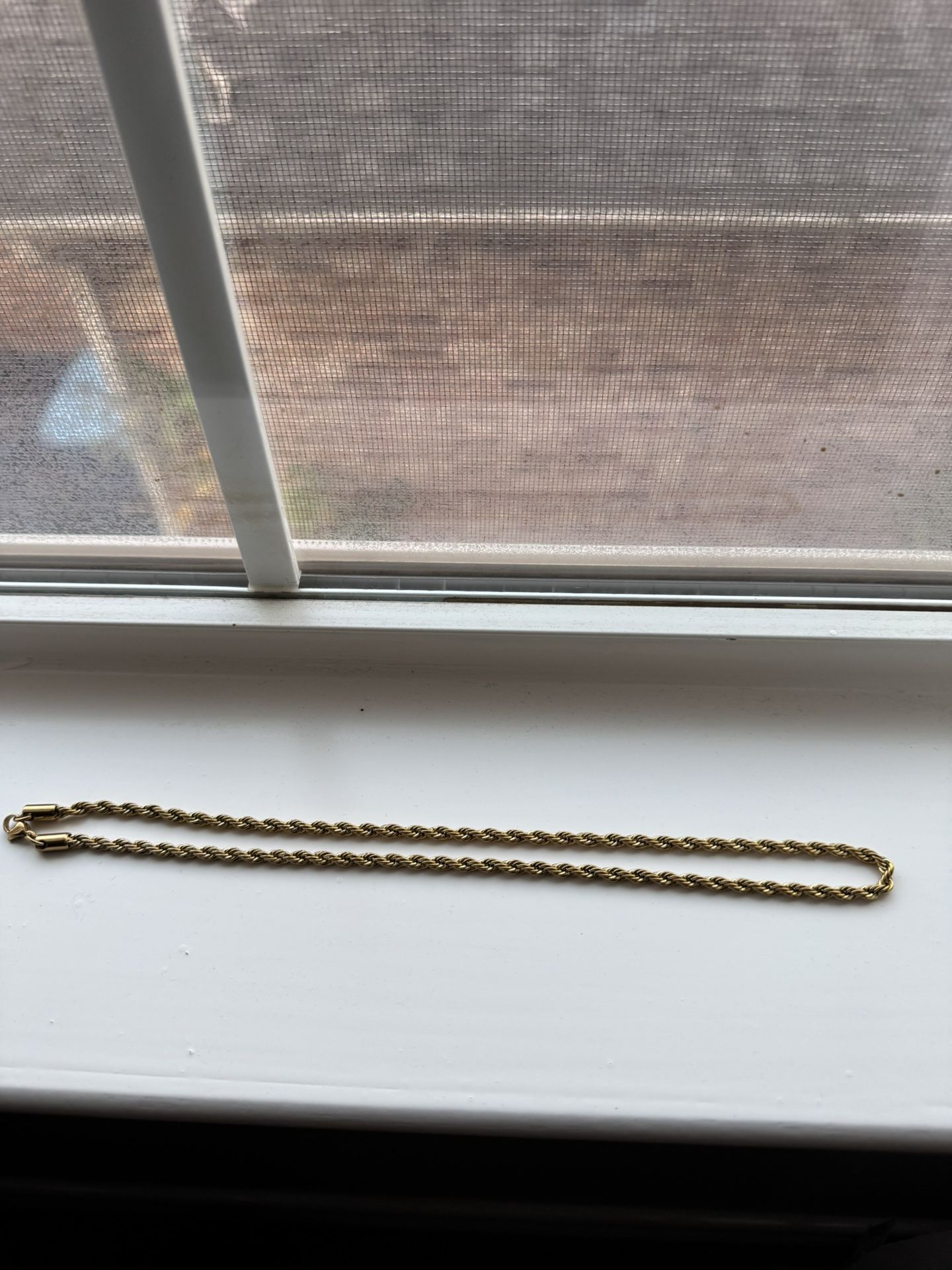 Hold Plated Stainless Steel Necklace