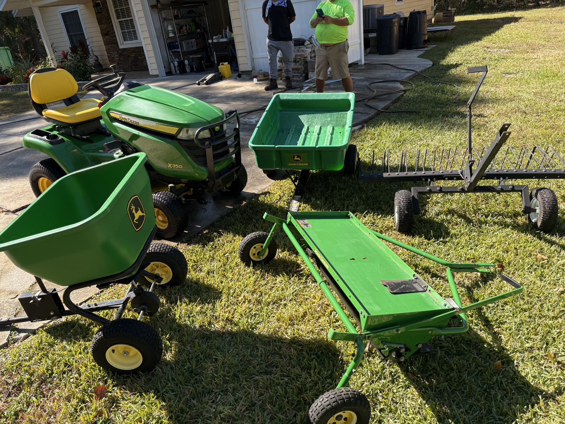 John Deere X350 W/attachments