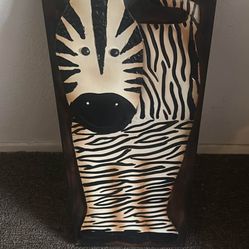 Metal Wall Art Zebra Picture