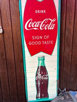 1950-60s Coca-Cola Metal Sign