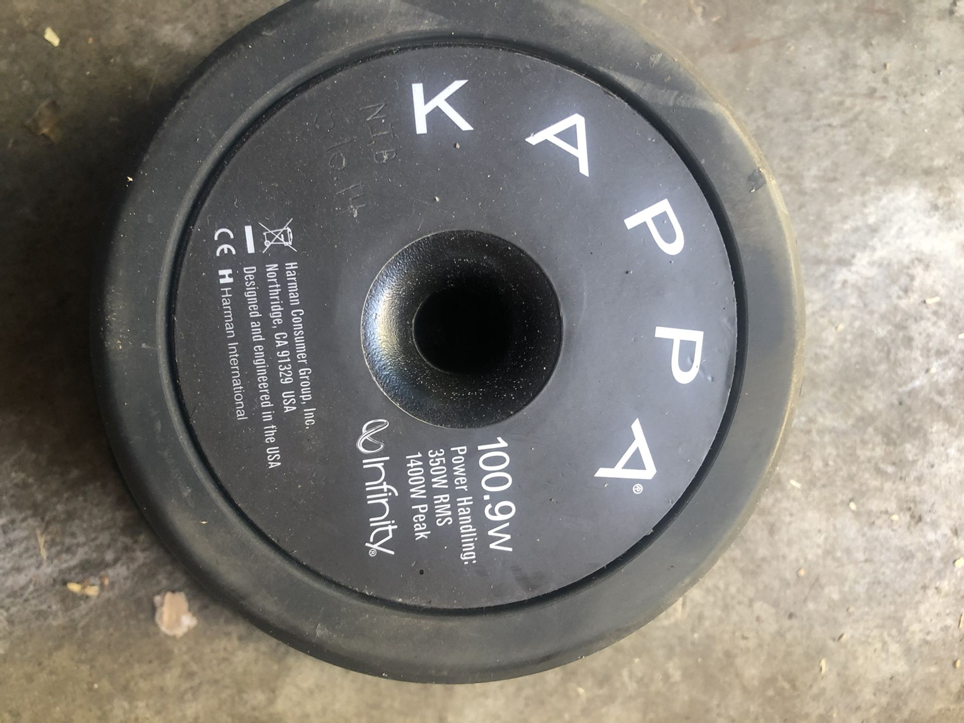 SIZE 10 INCHES INFINITY KAPPA SUB WOOFER