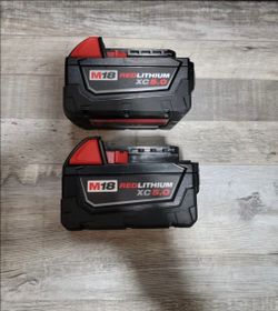 2... M18 XC5.0 BATTERYS NEW