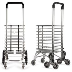 Shopping Trolley on Wheels Multi Function Shopping Cart Climbing Stairs Tri-Wheel