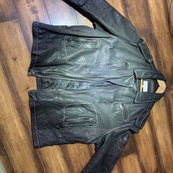 Calvin Klein Men’s Leather Jacket Italian Leather