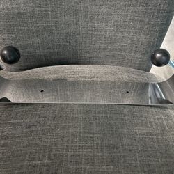 Prodyne Under Cabinet Paper Towel Holder, Silver and Black Small