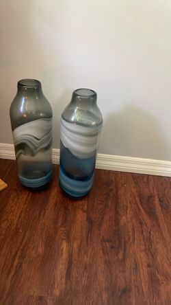 Glass vases by Sage brook