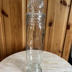Vintage Marley Glass Apothecary Jar/12”