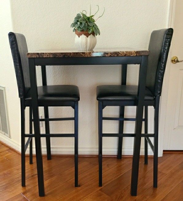 Bistro/Bar Table and Stool 3pc set [Light Weight]