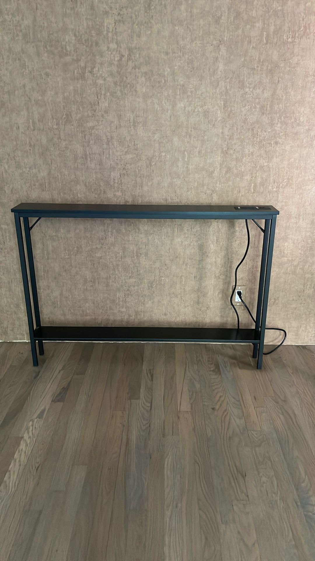 Black USB Charging Sofa Table