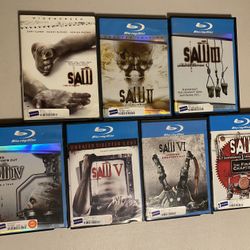 Saw 1-7 DVD Blu Ray Series Lot!