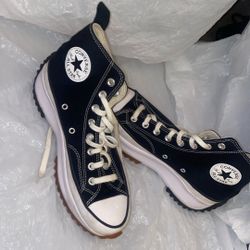 Converse Run Star Hike Canvas Platform Sizes men’s 8.5 women’s 10