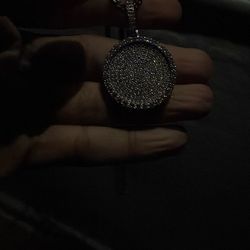 Moisnite Pendant Medium Size 925 Silver