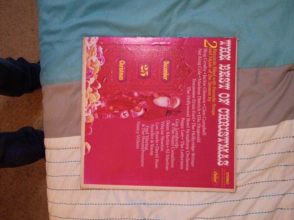 Vintage Vinyl Record The Best Of Christmas 