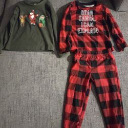 Boys Christmas Lot (4T) & Matching Boys Large