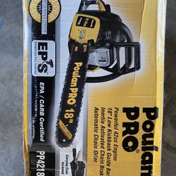 Brand New Poulan Pro 18” Chainsaw $200