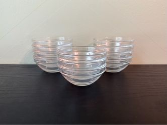 25 Clear Glass Bowls