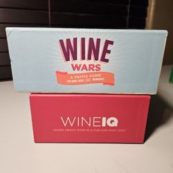 Wine Party Games - Lot of 2 (Wine Wars & Wine IQ) Adult Game Night 